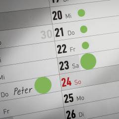 Avery Zweckform Markierungspunkt  3149 12mm leuchtgrün 270 St./Pack.,