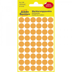 Avery Zweckform Markierungspunkt 3148 12mm orange 270 St./Pack.,