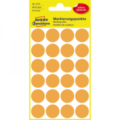 Avery Zweckform Markierungspunkt 3173 18mm leuchtorange 96 St./Pack.,