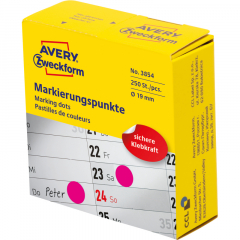 Avery Zweckform Markierungspunkt 3854 19mm magenta 250 St./Pack.,