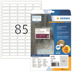 HERMA Etikett 8337 37x13mm PES weiß 2.125 St./Pack.,