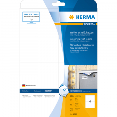 HERMA Etikett 4598 105x148mm ws 40 St./Pack.,