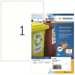 HERMA Etikett 4602 210x297mm ws 40 St./Pack.,