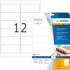 HERMA Folienetikett 9533 99,1x42,3mm weiß 120 St./Pack.,