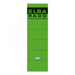 ELBA Ordneretikett 100420948 breit/kurz sk grün 10 St./Pack.,