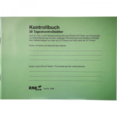 RNK Kontrollbuch 3095 für Fahrpersonal DIN A5 quer 32Blatt,