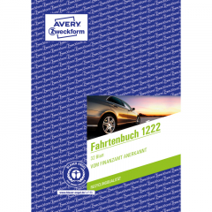 Avery Zweckform Fahrtenbuch 1222 DIN A5 Recycling-Papier 32Blatt,