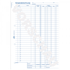 Avery Zweckform Kassenabrechnung 428 DIN A4 2x50Blatt,