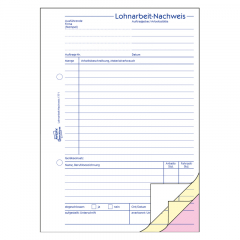 Avery Zweckform Lohnarbeitnachweis 1771 DIN A5 SD 3x40Blatt,