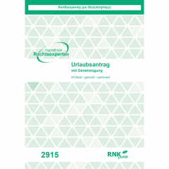 RNK Urlaubsantrag 2915 DIN A5 50Blatt,