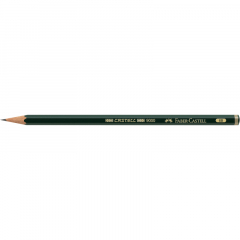 Faber-Castell Bleistift CASTELL 9000 119006 6B dunkelgrün,