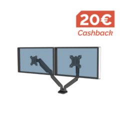 Fellowes Monitorarm doppelt Platinum Series 8042501 sw,