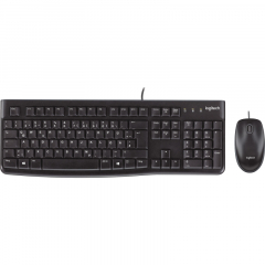 Logitech Tastatur-Maus-Set MK120 920-002540 corded schwarz,