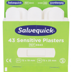 Salvequick Pflaster sensible 6943 Allergiker 43 St./Pack.,