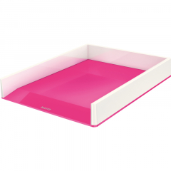 Leitz Briefkorb WOW 53611023 DIN A4 PS weiß/pink,