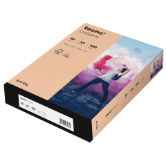 inapa tecno Kopierpapier Colors 2100011406 A4 80g lachs 500Bl.,
