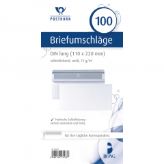 POSTHORN Briefumschlag 01220617 DL oF sk 75g ws 100 St./Pack.,