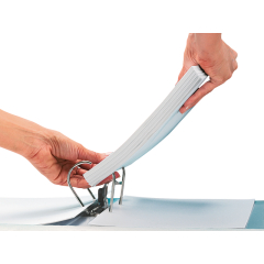 Leitz Ordner WOW 10060051 DIN A4 50mm Pappe eisblau,