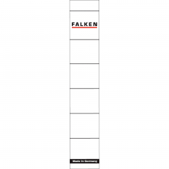 Falken Ordnerrückenschild 80039639 schmal/kurz weiß 10 St./Pack.,