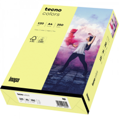 inapa tecno Kopierpapier Colors 2100011341 A4 120g hellgelb 250Bl.,