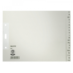 Leitz Register 12100085 A-Z DIN A4 24x18cm 20teilig Papier grau,