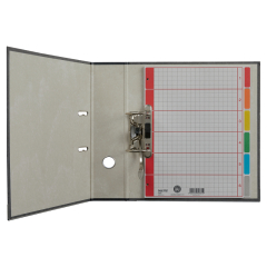 Leitz Register 43500085 blanko DIN A4 6farbig bedruckt Karton grau,