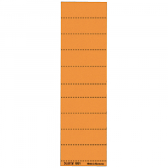 Leitz Beschriftungsschild 19010045 blanko 4zeilig orange 100 St./Pack.,