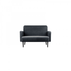 Paperflow Sofa LISBOA LC2PV.01.11 2Sitzer Samt sw/an,