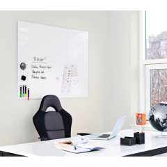 Franken Glastafel GTL12015009 150x120cm weiß,