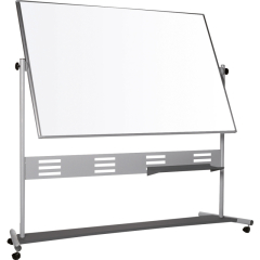 Bi-office Whiteboard QR5204GR mobil drehbar emailliert 120x90cm,