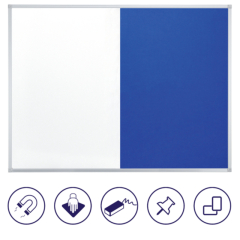 Franken Kombitafel X-tra!Line CB300203 90x60cm blau,