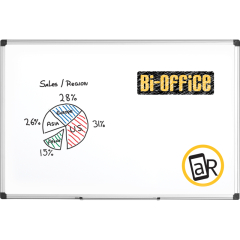 Bi-office Whiteboard Maya MA3807170 magnetisch Alurahmen 120x120cm,