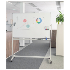 MAUL Whiteboard MAULstandard 6460384 100x150cm emailliert drehb.,