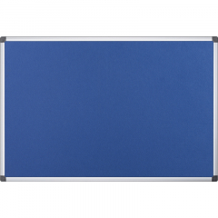 Bi-office Pinnwand Maya FA2143170 Aluminiumrahmen Filz 240x120cm blau,