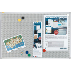 Franken Pinntafel Pin n Mag PM3612 60x45cm silber/grau,