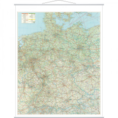 Franken Kartentafel Straßenkarte KAM300 137x97cm (1:750.000),