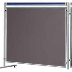 Franken Stellwand-Tafel EL-UTF15 12 150x120cm (HxB) beids. Filz grau,