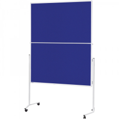 magnetoplan Moderationstafel 2111303 1500x1200mm Filz blau,