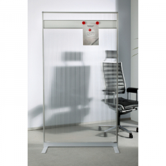 magnetoplan Raumteiler 110388 100x180x50cm transparent,