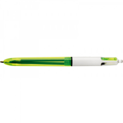 BIC Mehrfarbkugelschreiber 4Colours Fluo 982868 bl/sw/rt/neon.ge,