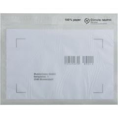Papier Begleitpapiertasche C6 175x135mm o.Druck 250 St./Pack.,