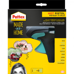 Pattex Heißklebepistole HOT PISTOL PMHHS +6x20g Heißklebesticks,