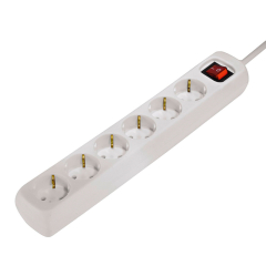 Hama Steckdosenleiste 00030384 6fach +Schalter 1,4m ws,