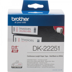 Brother Endlosetikettenrolle DK22251 62mmx15,24m weiß,