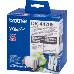 Brother Endlosetikettenrolle DK-44205 Papier wiederablösbar ws,