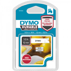 DYMO Schriftbandkassette D1 1978364 12mmx5,5m sw auf ws,