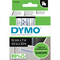 DYMO Schriftbandkassette D1 S0720540 12mmx7m bl auf ws,