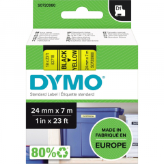 DYMO Schriftbandkassette D1 S0720980 24mmx7m sw auf ge,