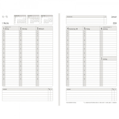 Chronoplan Buchkalender Wochenplan 50484 Origins Edition A5 d.blau,