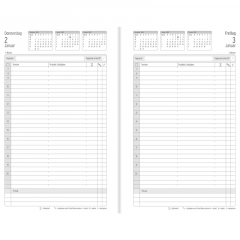 Chronoplan Buchkalender Tagesplan 50814 Business Edition A5 sw,